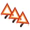 Performance Tool Dot Warning Triangle 3 Pack Rdside Triangle, W1498 W1498 - alternate 1